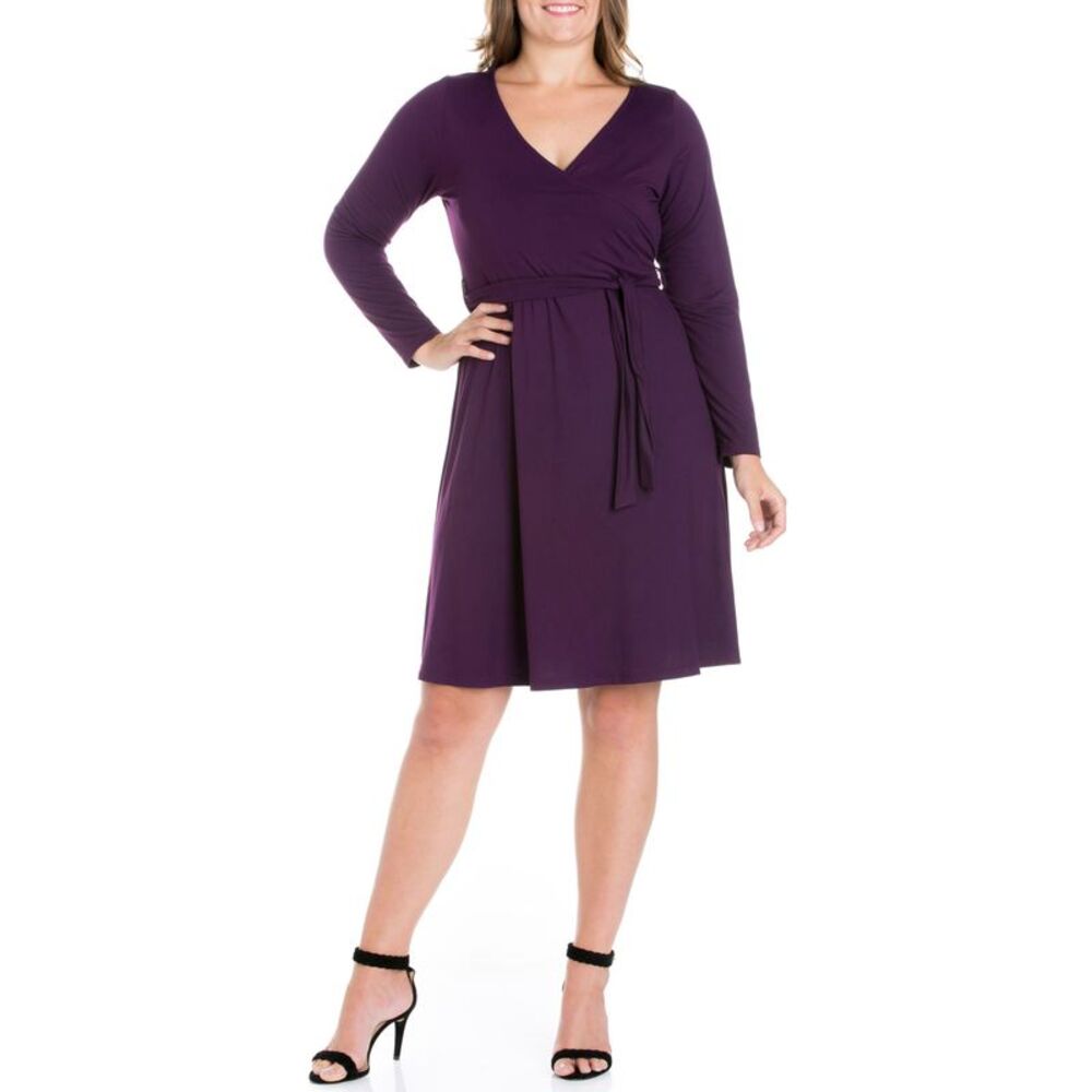 Women's Plus Size Classic Belted Dress